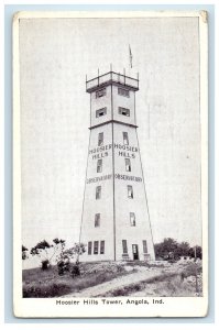 c1940s Hoosier Hills Tower Angola Indiana IN Unposted Antique Postcard