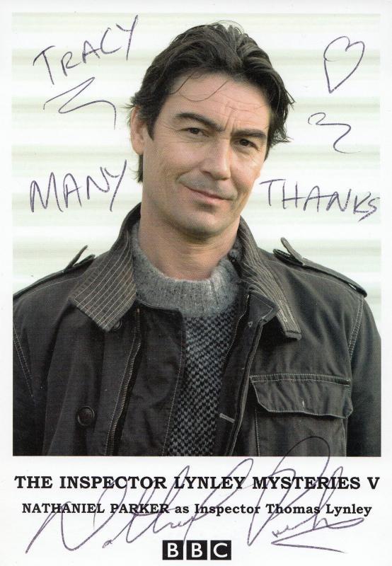 Nathaniel Parker The Inspector Lynley Mysteries Hand Signed Cast Card Photo