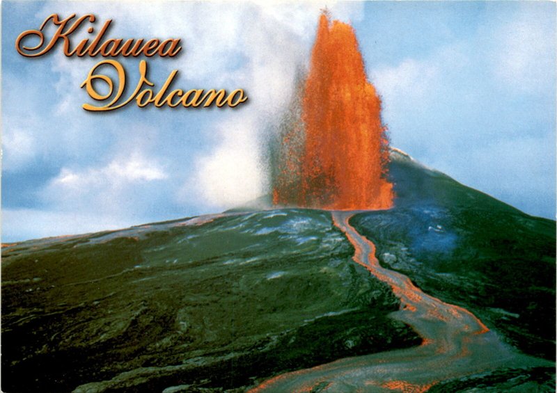 Hawaii's Kilauea Volcano: Awe-inspiring natural beauty! postcard