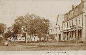 Kenduskeag ME Main Street Page Stock Grain Feed & Flour Real Photo Postcard