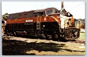 Train~Kentucky Railway Museum Excursion~Monon BL-2 32 Hoosier Line~1950s PC