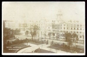 dc1948 - ENGLAND Manchester 1909 Royal Infirmary. Real Photo Postcard