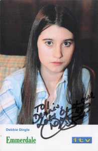 Charley Webb as Debbie Dingle ALT Rare Emmerdale Hand Signed Cast Photo
