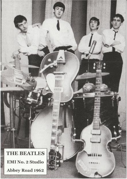 The Beatles in 1962 at EMI Studio Abbey Road Modern Postcard