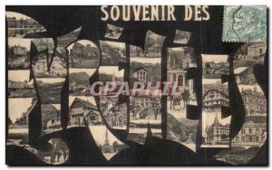Old Postcard Souvenir Des Pyrenees
