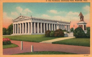 Vintage Postcard 1953 The Panthenon Nashville Tennessee TN Centennial Park