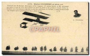 Old Postcard Jet Aviation Biplane Cockburn in flight