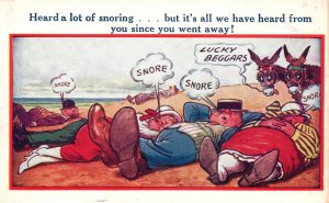 Vintage Postcard Heard A Lot Of Snoring But Its All We Have Heard From You Since