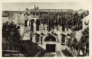 croatia, SPLIT SPALATO, Porta Aurea (1920s) RPPC Postcard