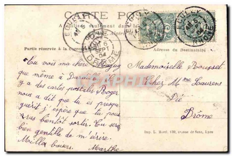 Dardilly High Old Postcard L & # 39eglise