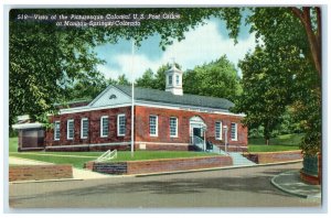 c1950's Vista of the Picturesque Colonial US Post Office Colorado CO Postcard