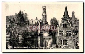Postcard Modern Bruges Quai du Rosaire