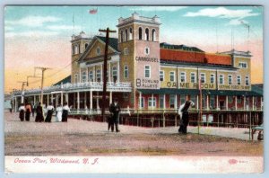 1910 WILDWOOD NEW JERSEY*NJ*OCEAN PIER*CAROUSEL*BOWLING ALLEY*GAME ROOM*POSTCARD