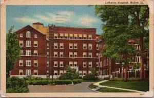 Lutheran Hospital Moline IL Postcard PC536