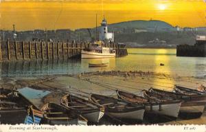 uk9324 evening at scarborough uk lighthouse