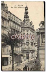 Old Postcard Bank Caisse d & # 39Epargne Toulon