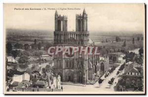 Old Postcard Paris and Mantes Surroundings The Notre Dame