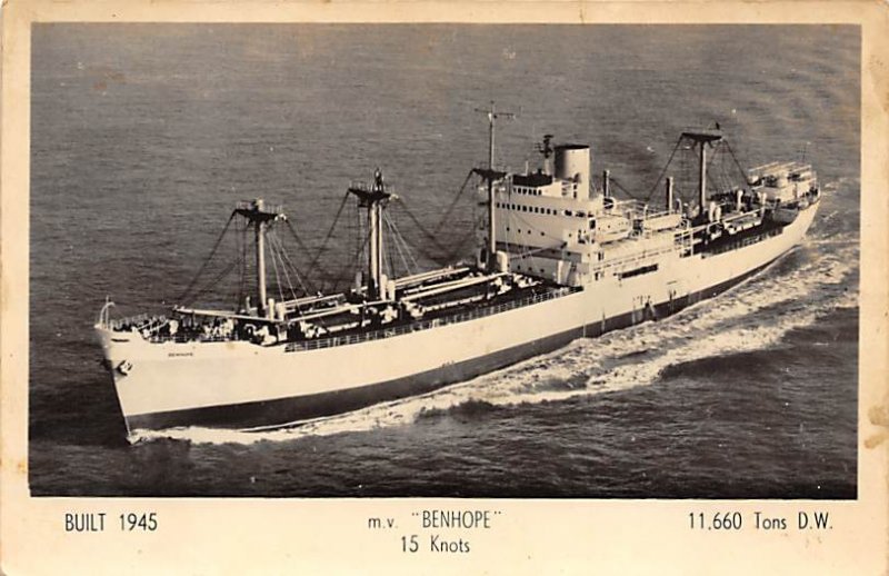 MV Benhope Ben Line Ship Unused 