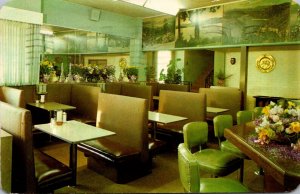 Idaho Coeur dlAlene Fowler's Restaurant Dining Room 1962