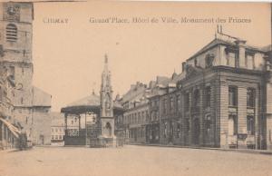 CHIMAY BELGIUM GRAND PLACE HOTEL DE VILLE MONUMENT DES PRINCES