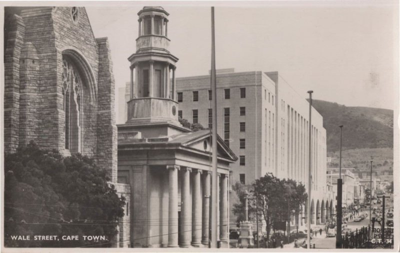 Wale Street Cape Town South Africa Real Photo Postcard