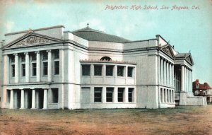 Vintage Postcard 1910's View of Polytechnic High School Los Angeles California