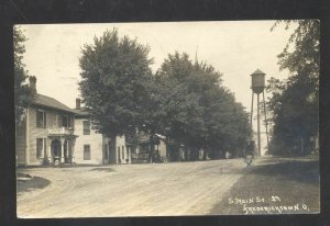 FREDERICKTOWN OHIO DOWNTOWN MAIN STREET SCENE 1909 REAL PHOTO POSTCARD