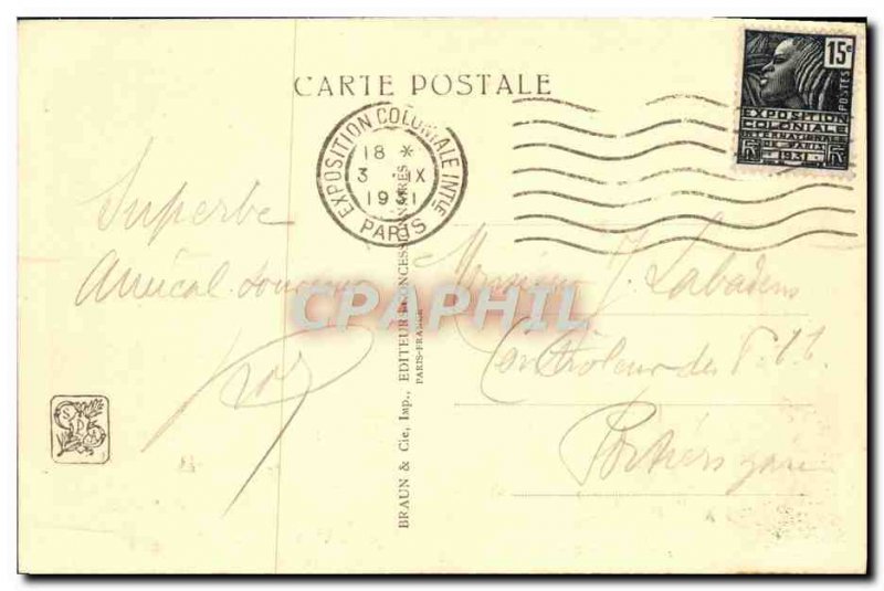 Old Postcard Exposition Coloniale Internationale Paris 1931 Pavilion of Belgi...