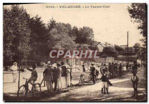 Postcard Old Tennis Club Val Andre Children Velo Cycle