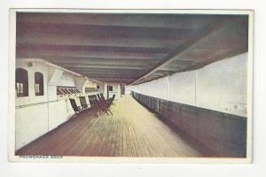 Vintage USA Postcard - Promenade Deck, United Fruit Co's SS Atenas (AG15)