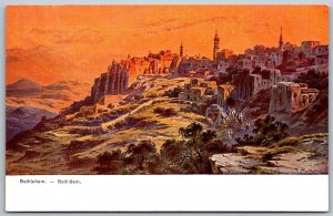 Palestine Israel c1910 Postcard View Of Bethlehem