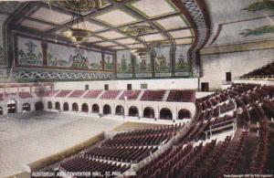 Minnesota St Paul Auditorium Interior As A Convention Hall 1910