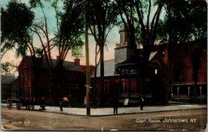 Vtg Johnstown New York NY Court House 1908 Postcard