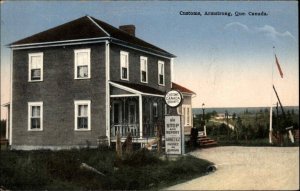 Armstrong Quebec Customs Building c1910 Vintage Postcard
