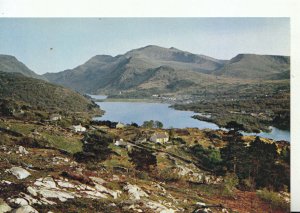 Wales Postcard - The Snowdon Massif from Fachwen - Caernarvonshire - Ref TZ8723