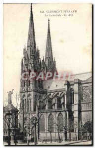 Old Postcard Clermont-Ferrand La Cathedrale