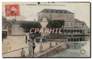 Old Postcard Bourges Pens Benedictine Mill St Sulpice