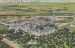 Minnesota St Cloud Aerial View Minnesota State Reformatory Curteich