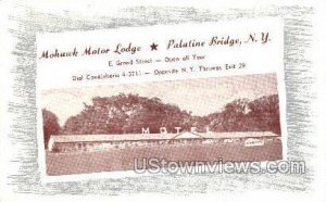 Mohawk Motor Lodge - Palatine Bridge, New York NY Postcard