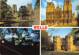 BR89326 wells somerset bishops palace moat  uk