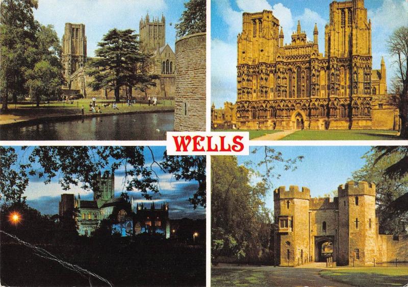 BR89326 wells somerset bishops palace moat  uk