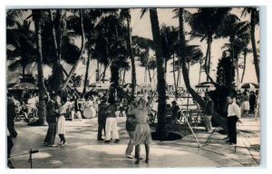 MIAMI BEACH, Florida FL ~ Outdoor Dance Floor CROMWELL HOTEL 1941  Postcard