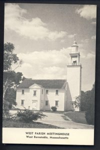 West Barnstable, Massachusetts/MA Postcard, Parish Meetinghouse/Cape Cod