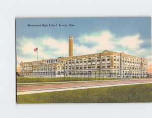 Postcard Woodward High School, Toledo, Ohio