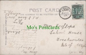 Genealogy Postcard - Trollope, School House, Freshwater, Isle of Wight GL253