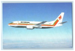 Boeing Rang 737-300 Air Portugal Airplane Unposted Vintage Postcard