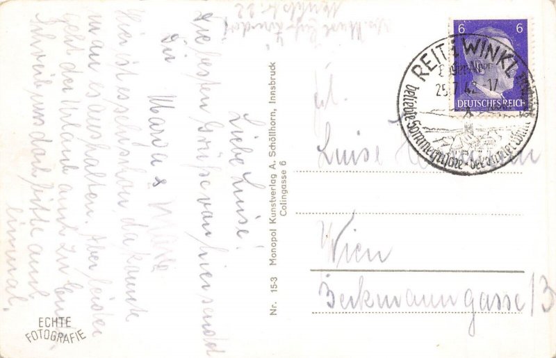 L316 Germany 1942 Reit i Winkl Bayerisches Hochland vintage postcard