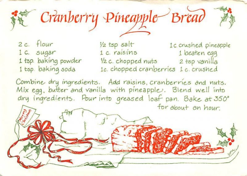 Cranberry Pineapple Bread Recipe Unused 