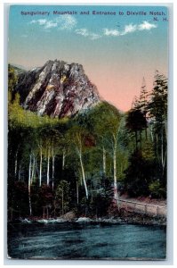 c1914 Sanguinary Mountain And Entrance To Dixville Notch New Hampshire Postcard