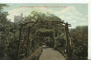 Essex Postcard - The Rose Bower in Shrubbery - Southend-On-Sea - Ref 6593A